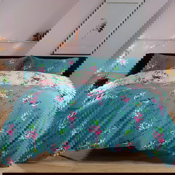 Deyongs Bird Garden Single Duvet Set Teal