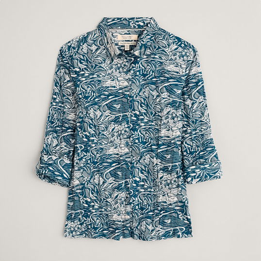 Seasalt Larissa Shirt Helford Birds Ocean Drift