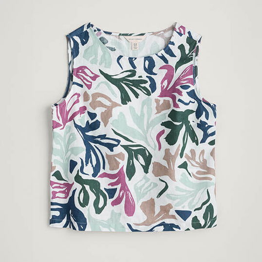 Seasalt Colour Study Top Sea Frond Chalk
