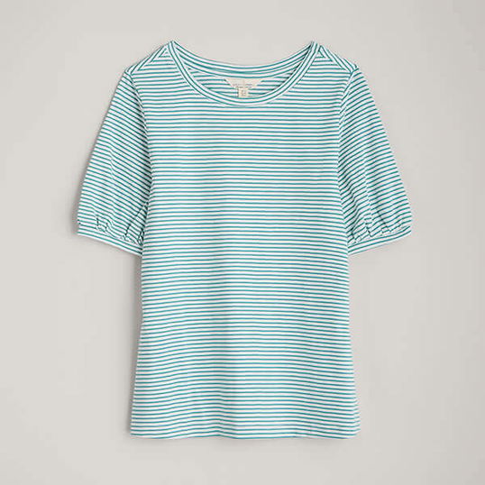 Seasalt Oleander T-shirt Profile Chalk Tidepool