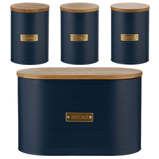 Typhoon Otto Navy 4 Piece Kitchen Storage Set