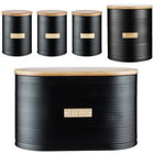 Typhoon Otto Black 5 Piece Kitchen Storage Set