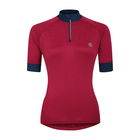 Dare2B Pedal Through It II Lightweight Jersey Zip Top Berry Pink Marl
