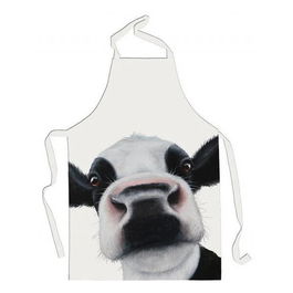 Lucy's Farm Silly Friesian Moo Design Adult Apron