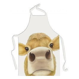 Lucy's Farm Jersey Moo Design Adult Apron