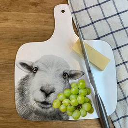 Lucy's Farm Daisy the Sheep Design Large Chopping Board