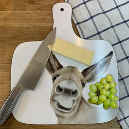 Lucy's Farm Wonkey Donkey Design Large Chopping Board
