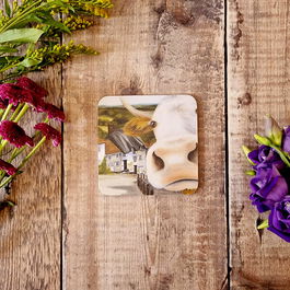 Lucy's Farm Moo at Gold Hill Melamine Coaster