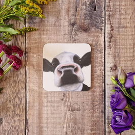 Lucy's Farm Silly Moo Melamine Coaster