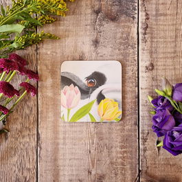 Lucy's Farm Tulip Moo Melamine Coaster