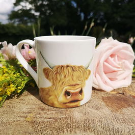 Lucy's Farm Hairy Highland Moo Cow Large Mug