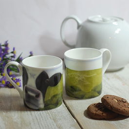 Lucy's Farm Moo Selfie at Cerne Abbas Cow Regular Mug