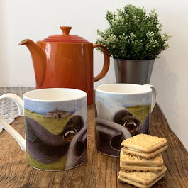 Lucy's Farm Moo Selfie at St Aldhelms Chapel Cow Regular Mug