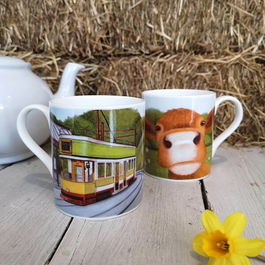 Lucy's Farm Moo Selfie at Seaton Devon Cow Regular Mug