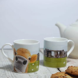 Lucy's Farm Moo Selfie at Stonehenge Cow Regular Mug