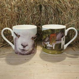 Lucy's Farm Sheep Selfie at Milton Abbas Regular Mug