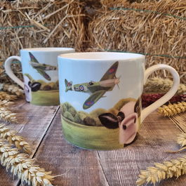 Lucy's Farm Spitfire Moo Big Moo Mug