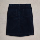 White Stuff Melody Organic Cord Skirt Dark Navy