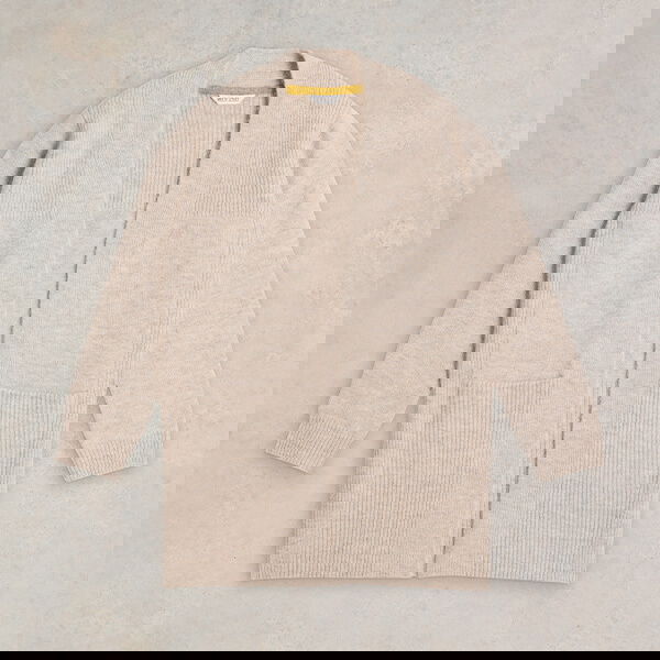 White Stuff Erin Longline Cardi Light Natural