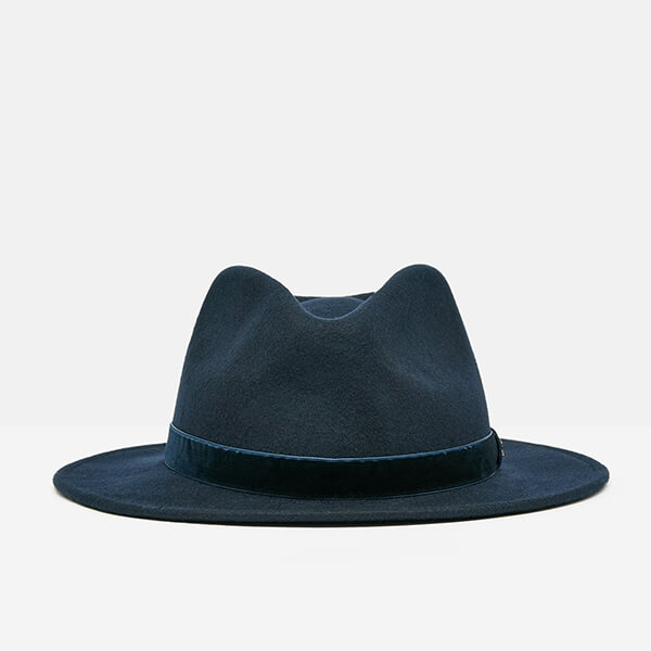 Joules Navy Blue Maude Fedora Hat