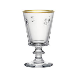 La Rochere Bee Stemmed Wine Glass Gold Rimmed 240ml