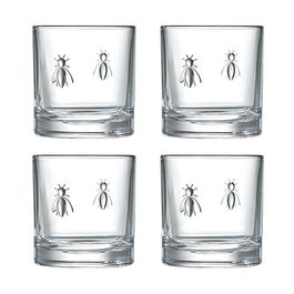 La Rochere Bee Whisky Tumbler 320ml Set Of 4