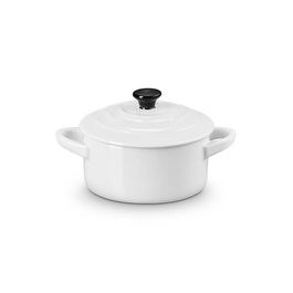 Le Creuset White Stoneware Petite Round Casserole
