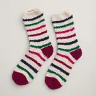Seasalt Fluffies Short Socks Quad Breton Aran Coulis Size 4-7