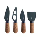 Taylor`s Eye Witness Brooklyn Walnut 4 Piece Cheese Knife Set