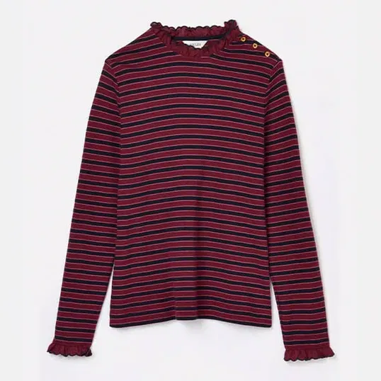 Joules Red Stripe Grace Long Sleeve Top