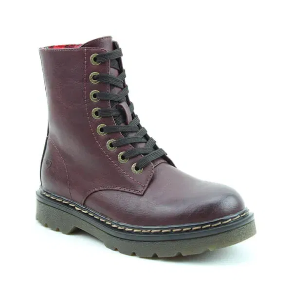 Heavenly Feet Burgandy Justina2 Boots