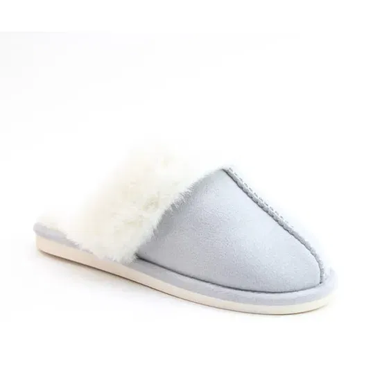 Heavenly Feet Grey Fireside Premium Slippers