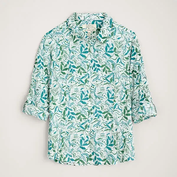 Seasalt Larissa Shirt Wandering Peas Chalk