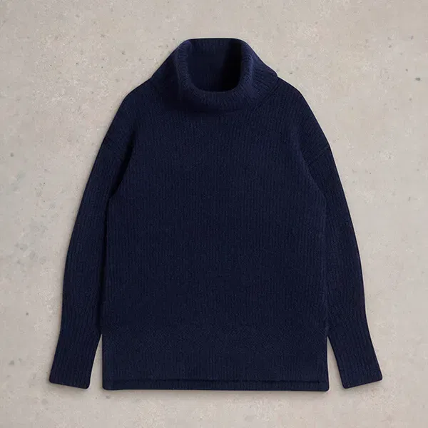 White Stuff Lovely Rib Jumper French Navy