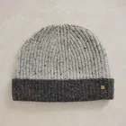 White Stuff Albie Rib Knitted Beanie Grey Multi