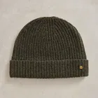 White Stuff Albie Rib Knitted Beanie Green Multi