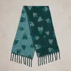 White Stuff Shelly Brushed Scarf Teal Multi