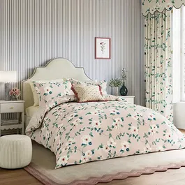 Sanderson for National Trust Poets Rose Duvet Cover Set Single Blush