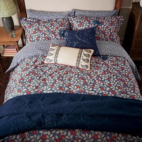 Joules Grove Floral Duvet Cover Set Double Royal Blue
