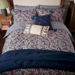 Joules Grove Floral Duvet Cover Set Super King Size Royal Blue