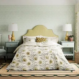 Sanderson for National Trust Catherinae Duvet Cover Set Single Hay
