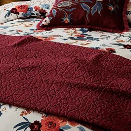 V&A Chinoiserie Charm Throw 170x220cm Blue/Red