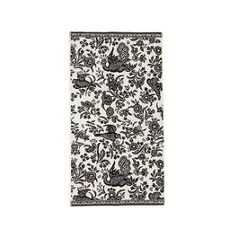 Burleigh For Bedeck Regal Peacock Hand Towel Charcoal/White