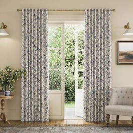 Joules Festival Pheasants 90x54 Curtains Blue