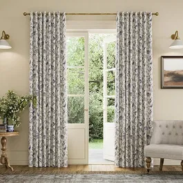 Joules Festival Pheasants 90x90 Curtains Blue