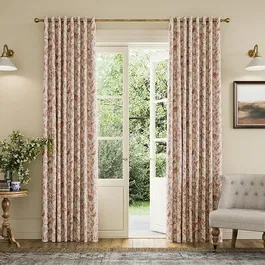 Joules Festival Pheasants 90x54 Curtains Natural