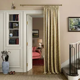 Joules Twilight Ditsy 90x72 Lined Curtains Gold