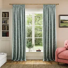 Joules Twilight Ditsy 66x72 Lined Curtain Duck-Egg
