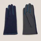 White Stuff Lucie Leather Gloves Dark Navy