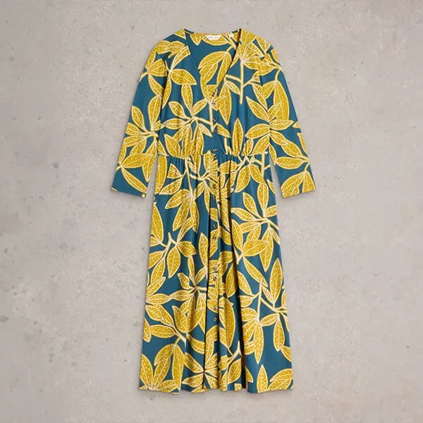 White Stuff Mia Jersey Dress Chart Print